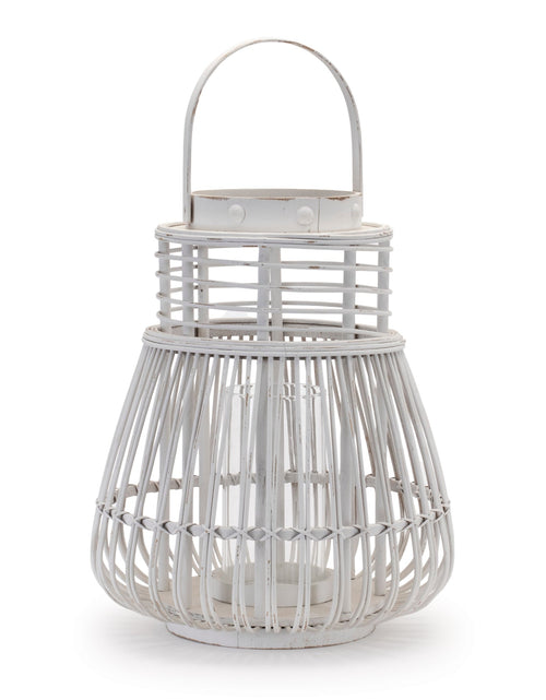 Load image into Gallery viewer, Woven Rattan Lantern 14.5"H

