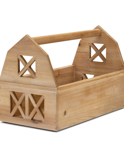 Load image into Gallery viewer, Wood Barn Caddy Tray 15"L
