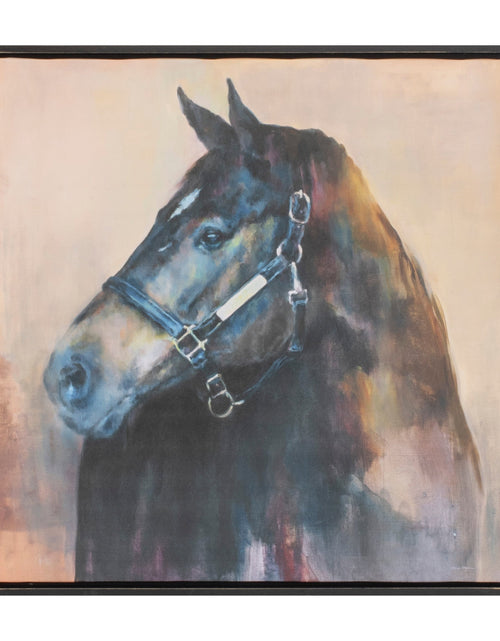 Load image into Gallery viewer, Framed Horse Canvas Art 24"SQ
