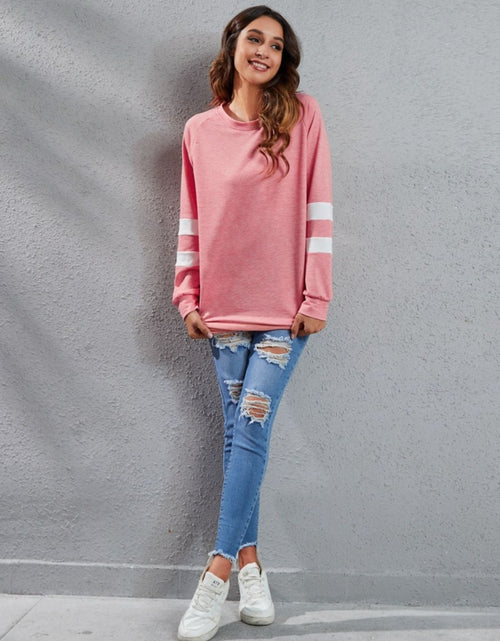 Load image into Gallery viewer, Full Size Striped Round Neck Long Sleeve T-Shirt
