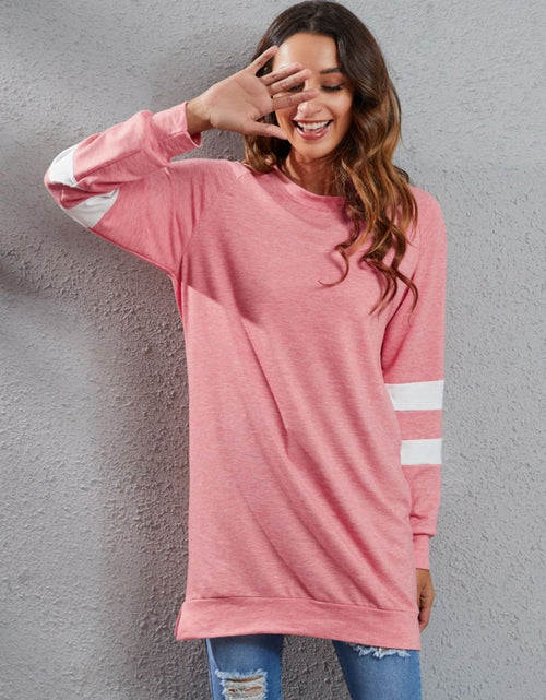 Load image into Gallery viewer, Full Size Striped Round Neck Long Sleeve T-Shirt
