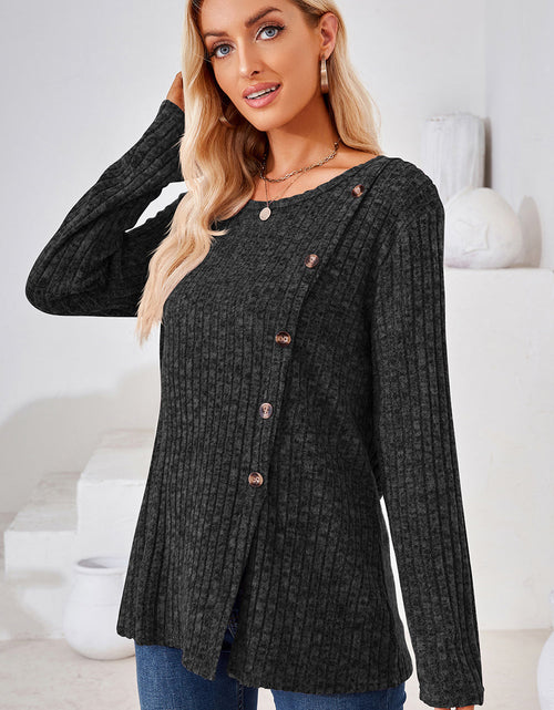 Load image into Gallery viewer, Round Neck Long Sleeve T-Shirt
