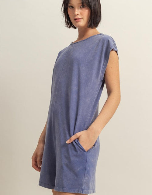 Load image into Gallery viewer, HYFVE Round Neck Cap Sleeve Relaxed Fit Breezy Romper

