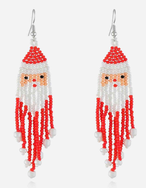 Load image into Gallery viewer, Christmas Beaded Earrings

