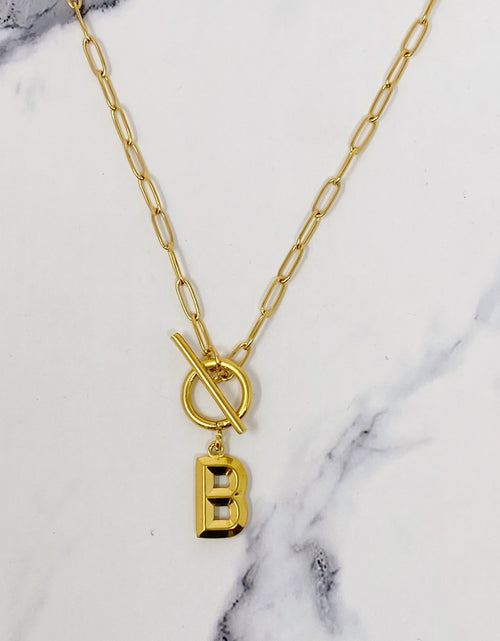 Load image into Gallery viewer, Modern Classic Initial Necklace by Ellisonyoung.com
