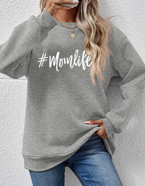 Load image into Gallery viewer, Letter Graphic Round Neck Sweatshirt
