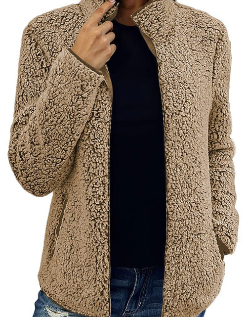 Load image into Gallery viewer, Pocketed Zip Up Turtleneck Jacket
