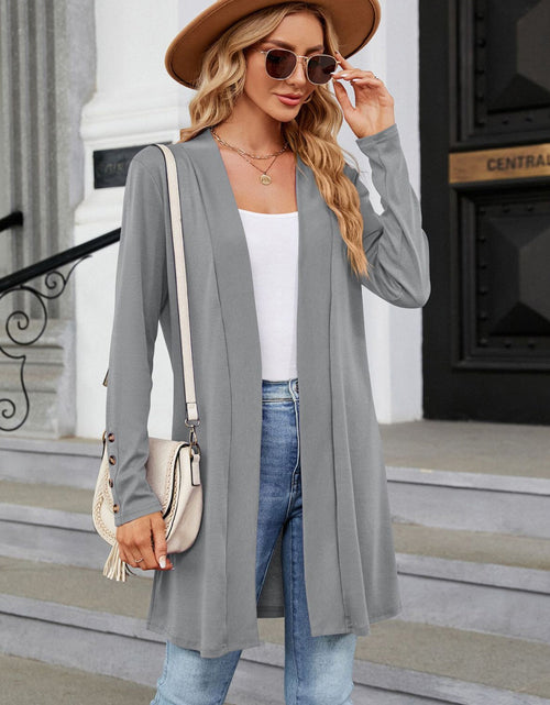 Load image into Gallery viewer, Long Sleeve Open Front Cardigan
