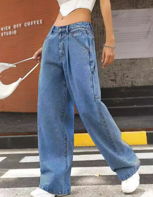 Load image into Gallery viewer, Wide Leg Jeans with Pockets
