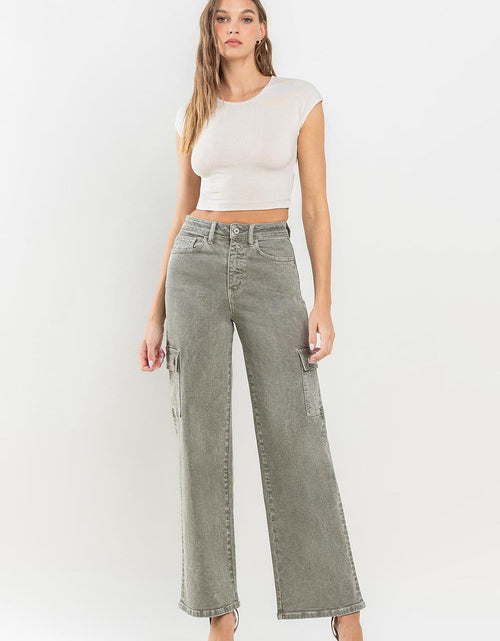 Load image into Gallery viewer, Vervet by Flying Monkey 90's Super High Rise Cargo Jeans
