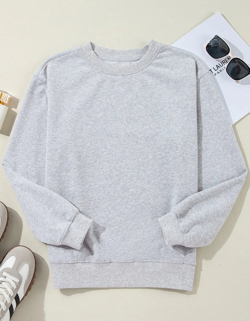 Load image into Gallery viewer, Round Neck Long Sleeve Sweatshirt
