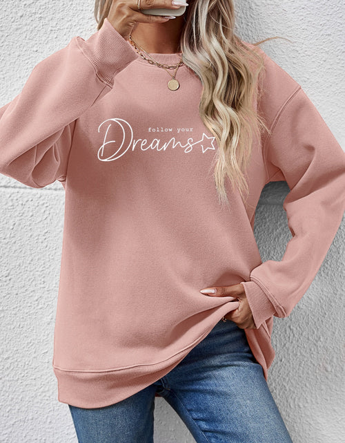 Load image into Gallery viewer, FOLLOW YOUR DREAMS Graphic Sweatshirt
