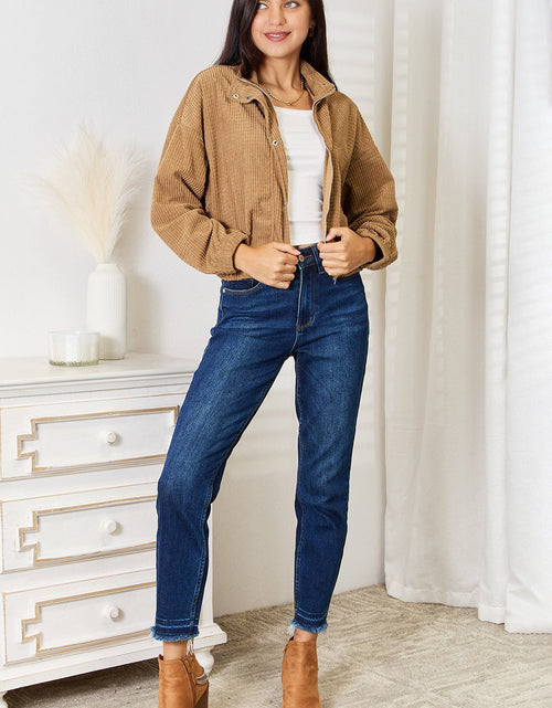 Load image into Gallery viewer, Perfee Long Sleeve Dropped Shoulder Jacket
