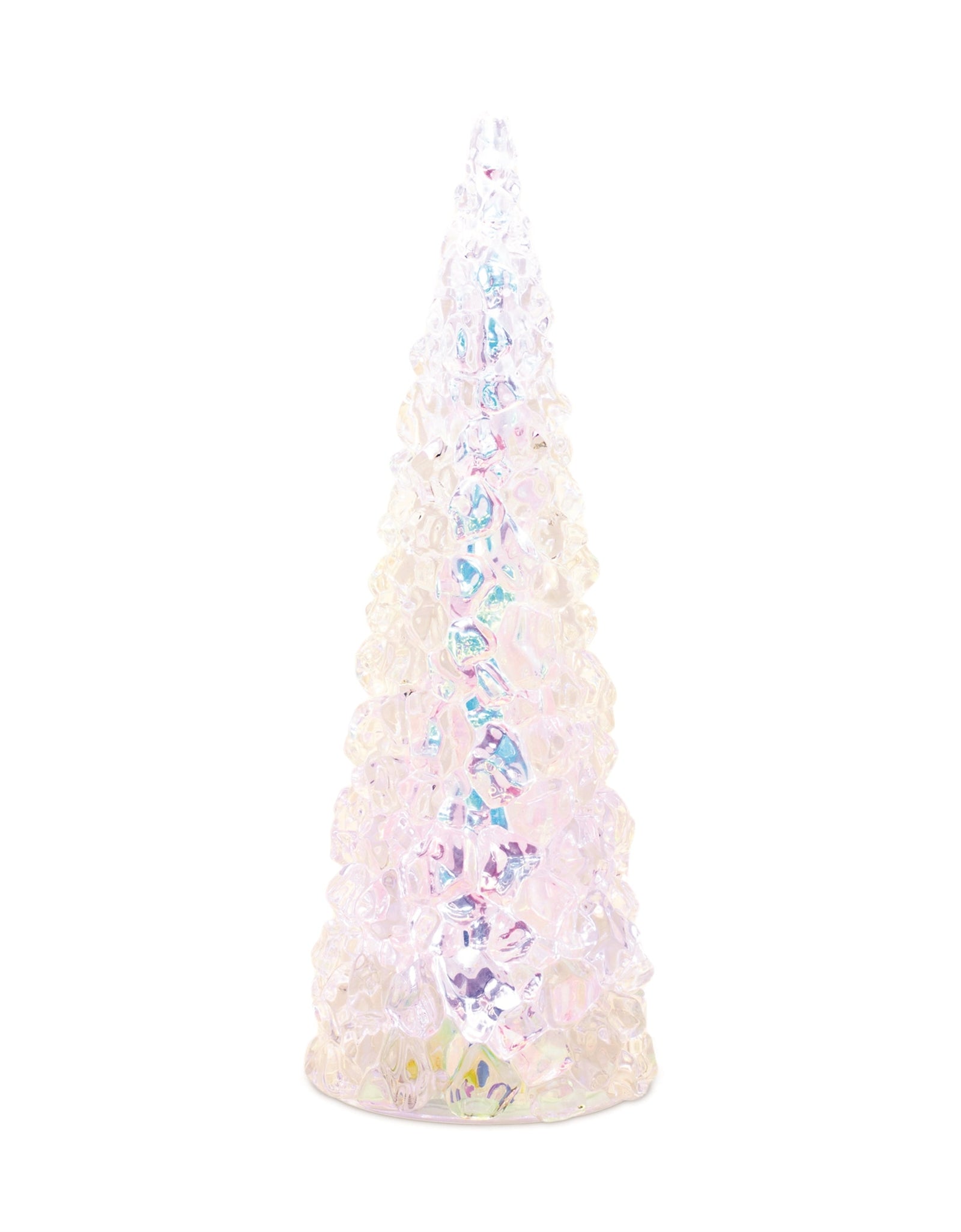 Iridescent LED Pine Tree 13.5"H