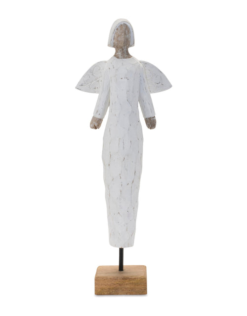Load image into Gallery viewer, Mango Wood Angel Sculpture 18.5"H
