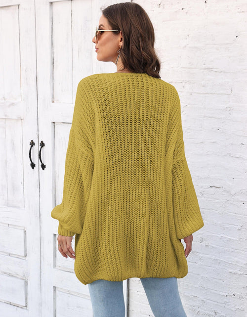 Load image into Gallery viewer, Open Front Long Sleeve Cardigan
