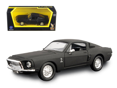 Load image into Gallery viewer, 1968 Ford Mustang Shelby GT500 KR Matt Black 1/43 Diecast Model Car by Road Signature
