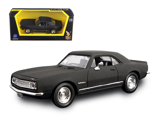 Load image into Gallery viewer, 1967 Chevrolet Camaro Z28 Matt Black 1/43 Diecast Model Car by Road Signature
