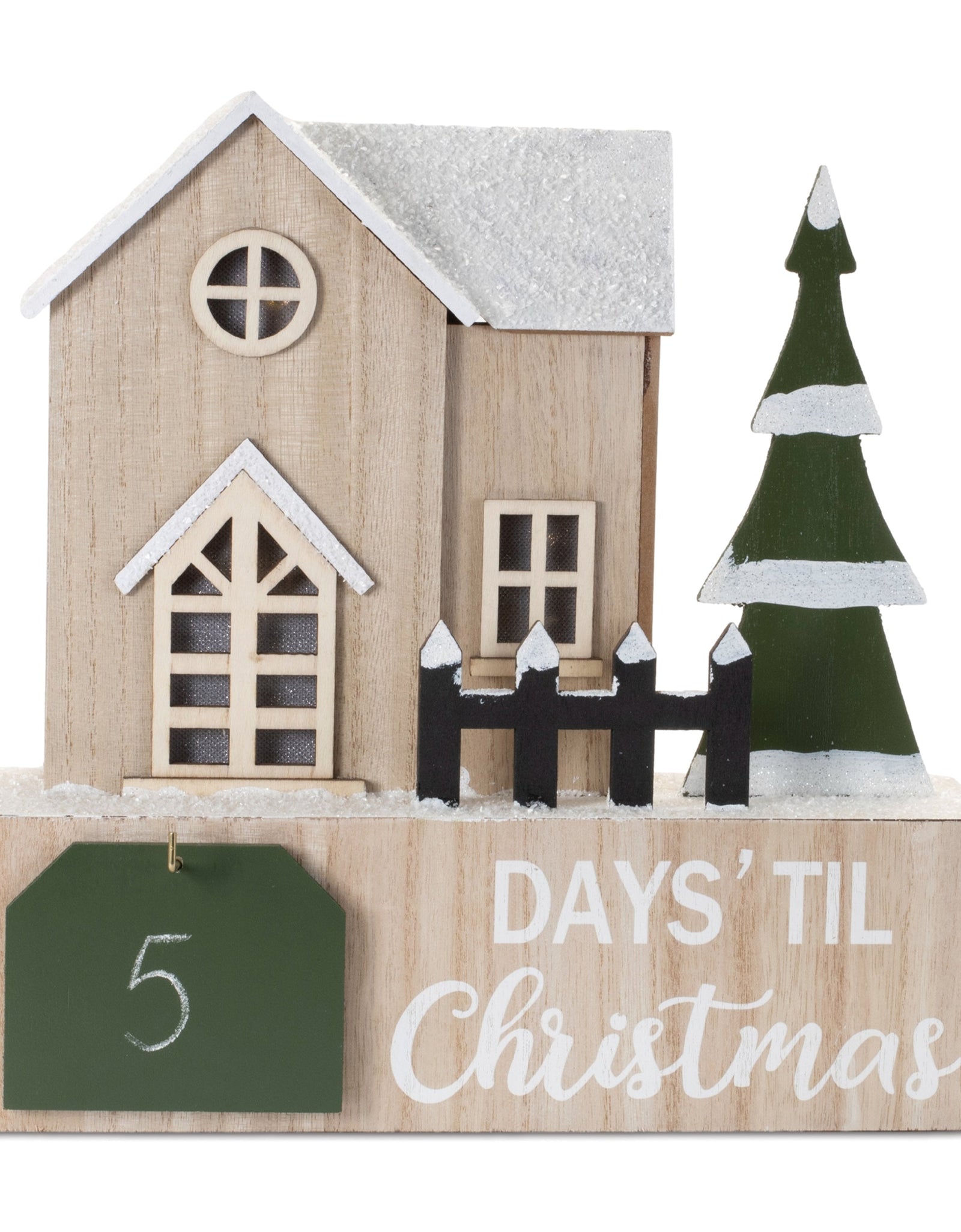 LED House Christmas Countdown 12"L