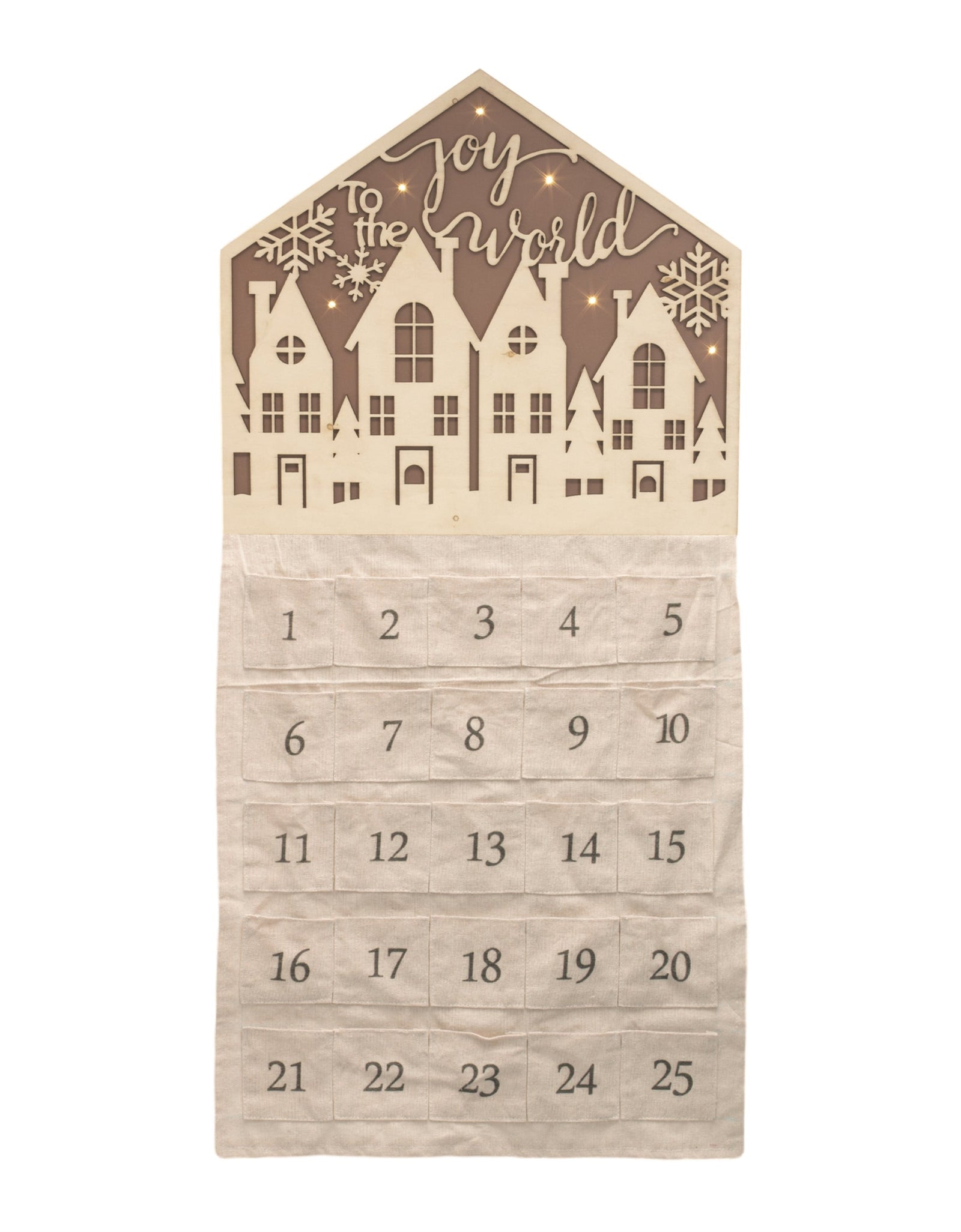 LED Joy to the World Christmas Countdown 34.5"H