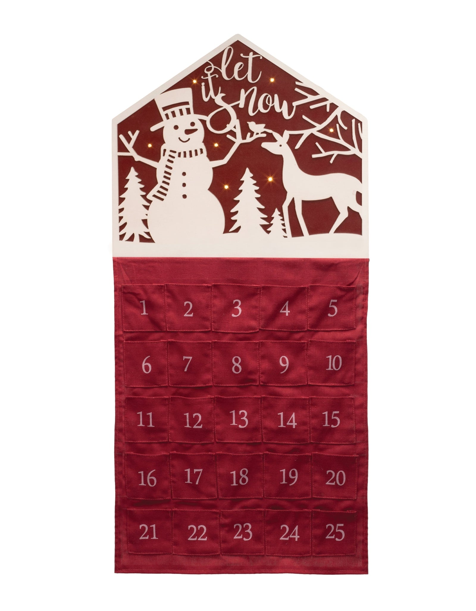Let it Snow Christmas Countdown 35"H