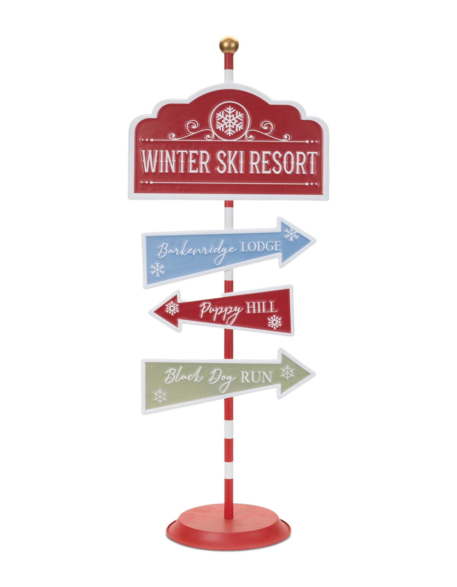 Dog Ski Resort Sign 33.5"H