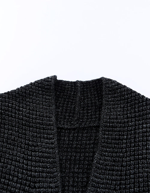 Load image into Gallery viewer, Woven Right Heathered Open Front Longline Cardigan
