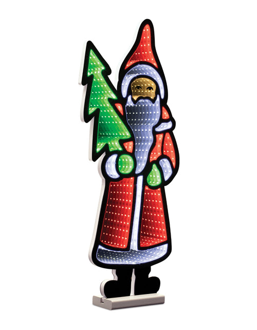Load image into Gallery viewer, Santa with Pine Tree Ekkolight 23.5"H
