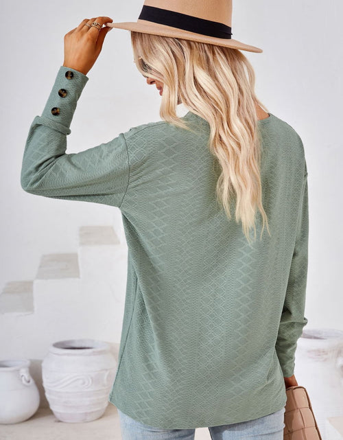 Load image into Gallery viewer, V-Neck Long Sleeve Blouse
