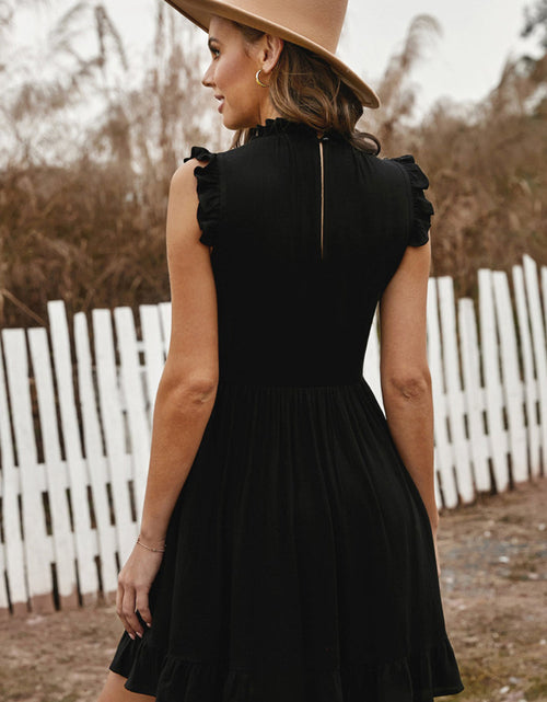 Load image into Gallery viewer, Ruffled Sleeveless Mini Dress
