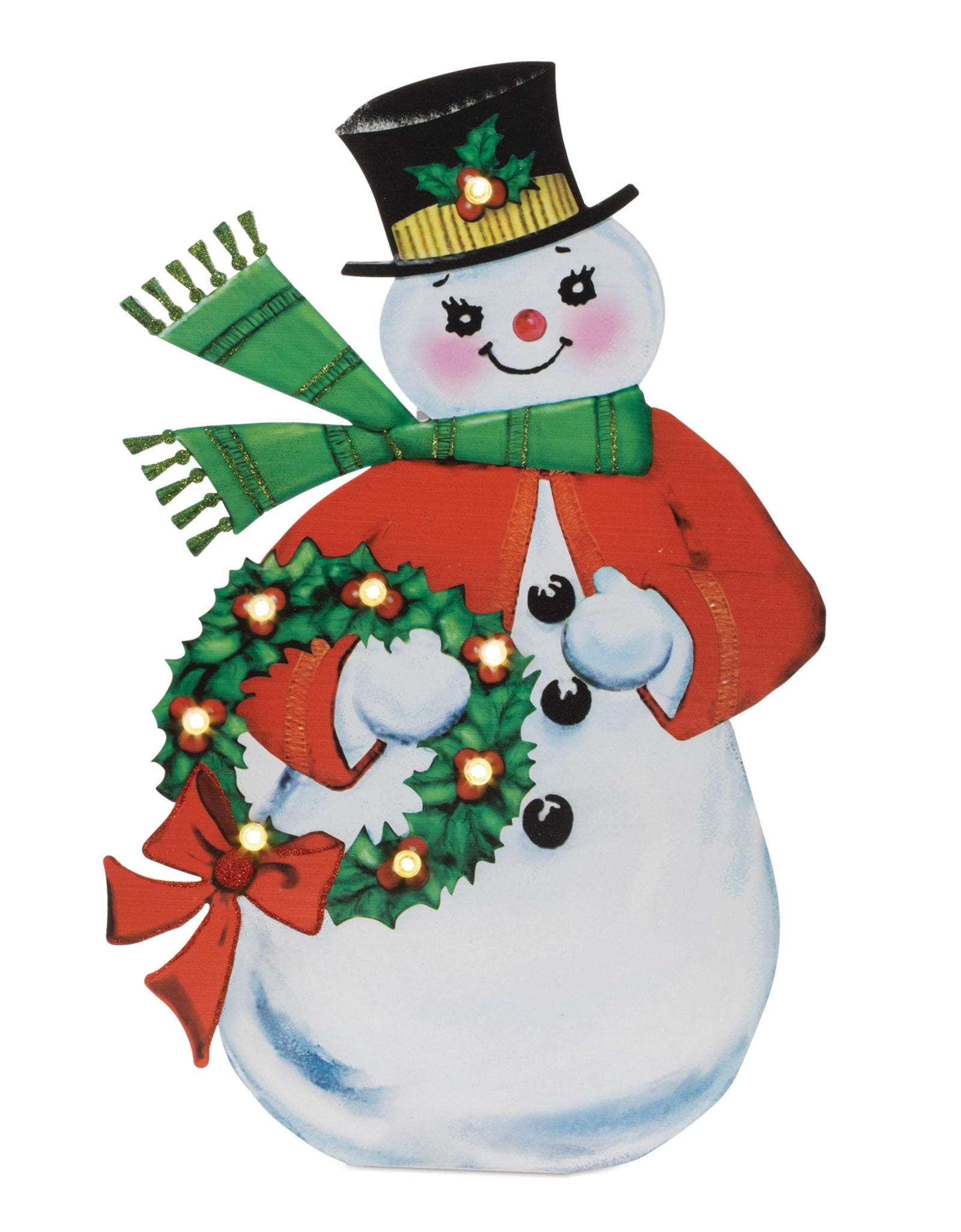 Nostalgic Snowman LED Display 24"H