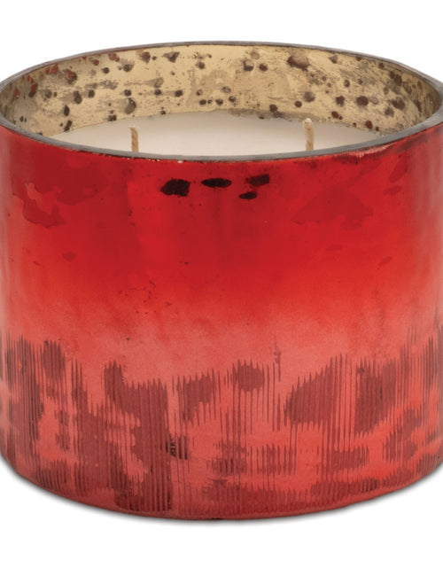Load image into Gallery viewer, Cranberry Woods Scented Soy Candle with Etched Glass Holder 4"D
