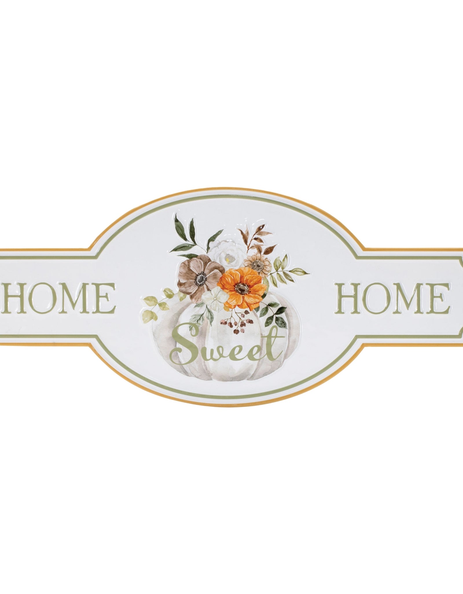Metal Fall Home Sweet Home Sign 21.75"L