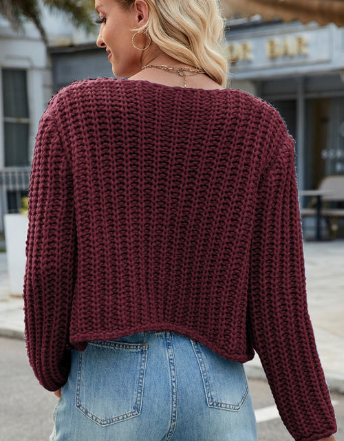 Load image into Gallery viewer, Round Neck Button Up Cardigan with Pockets
