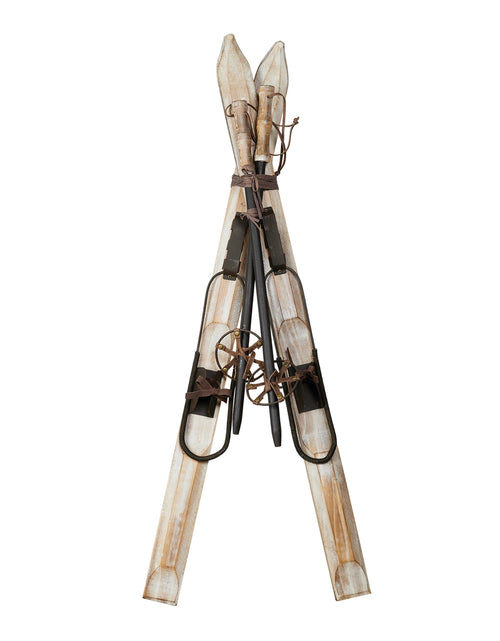 Load image into Gallery viewer, Decorative Pair of Skis and Poles 36"H
