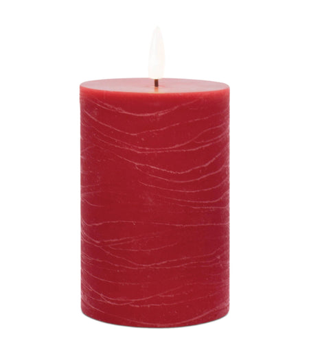FIA Wick Red Pillar Candle (Set of 2)