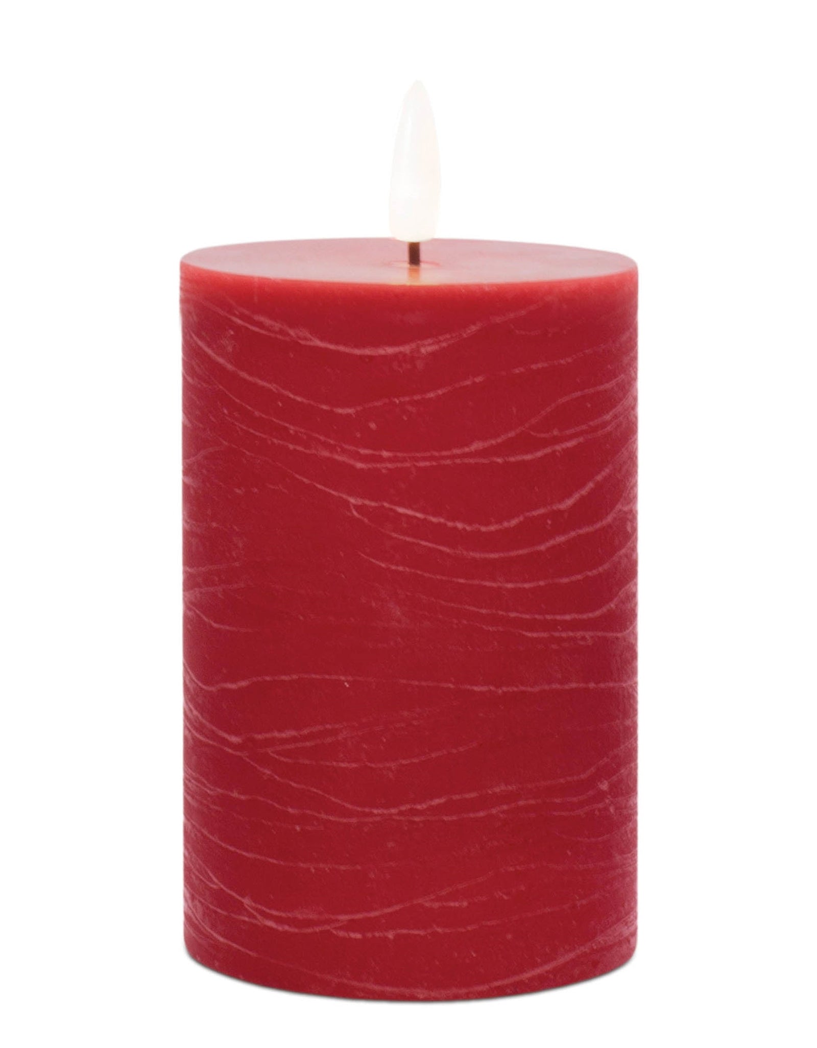 FIA Wick Red Pillar Candle (Set of 2)