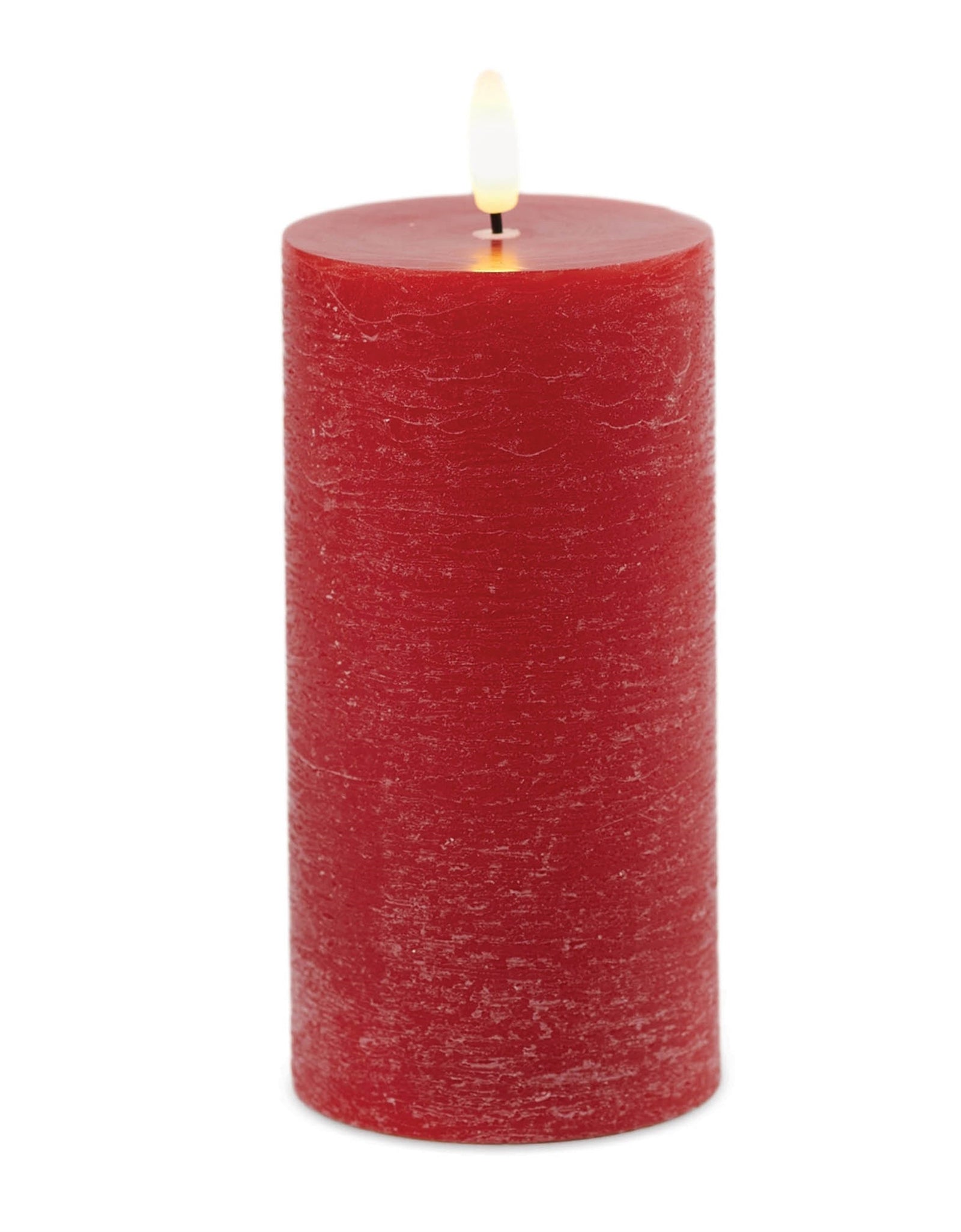 FIA Wick Red Pillar Candle (Set of 2)
