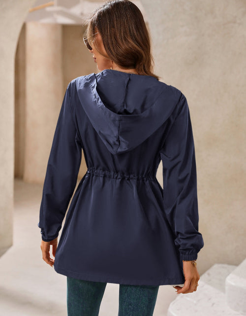 Load image into Gallery viewer, Ivy Lane Outdoor Waterproof Long Sleeve Hooded Windbreaker
