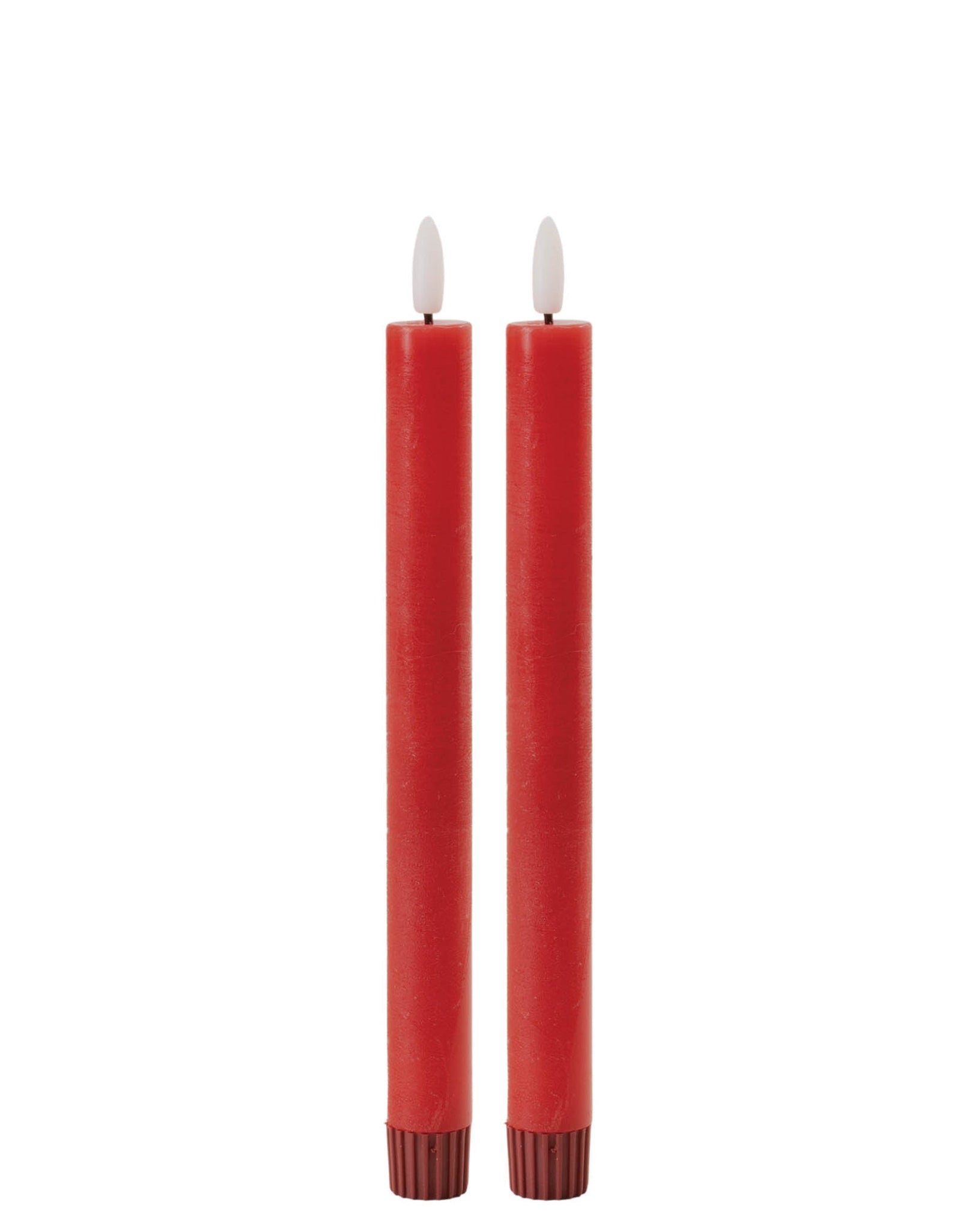 FIA Wick Red Taper Candle (Set of 2)