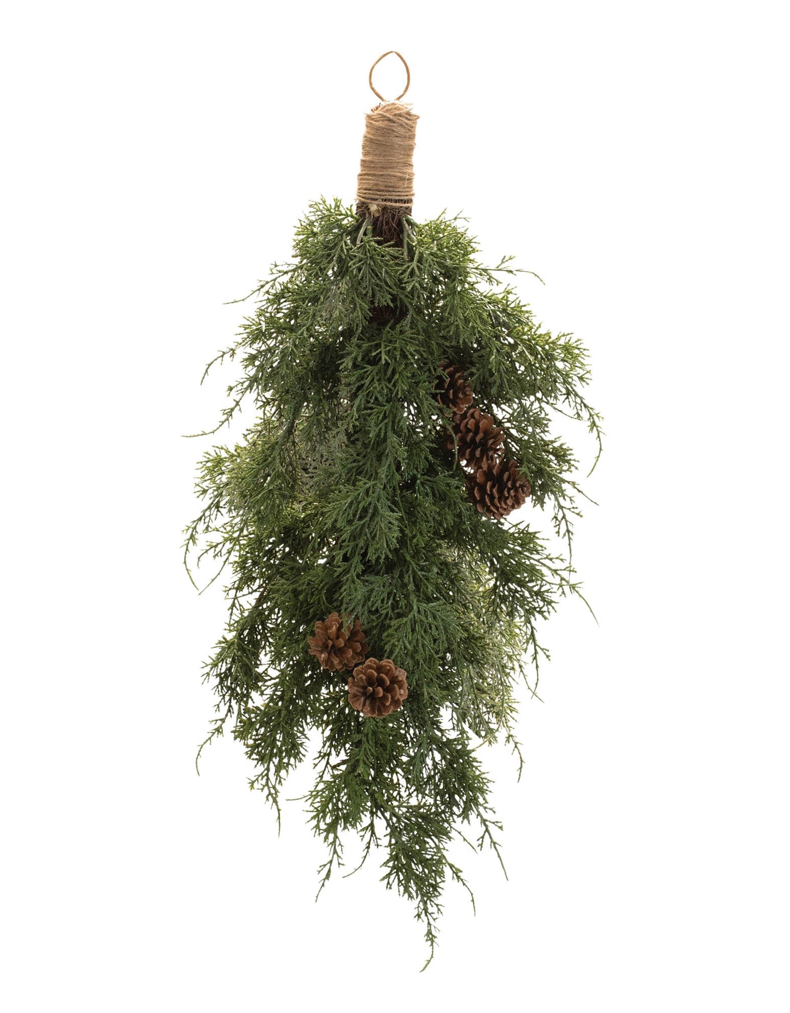 Pine and Pinecones Wall Swag Bundle 28"H