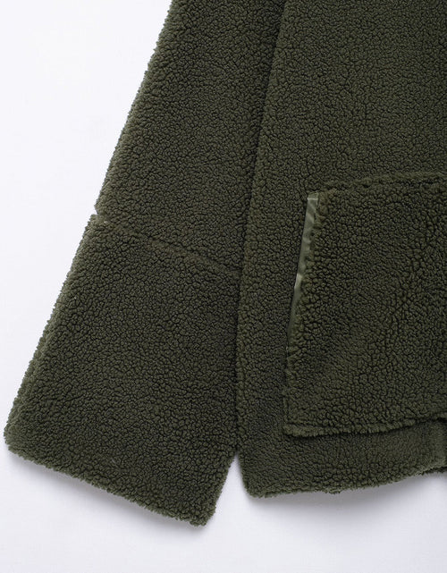 Load image into Gallery viewer, Turtleneck Zip Up Long Sleeve Plush Jacket
