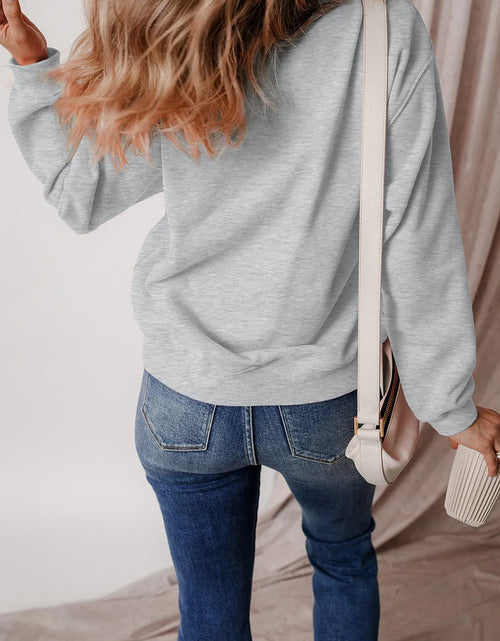 Load image into Gallery viewer, Graphic Round Neck Long Sleeve Sweatshirt
