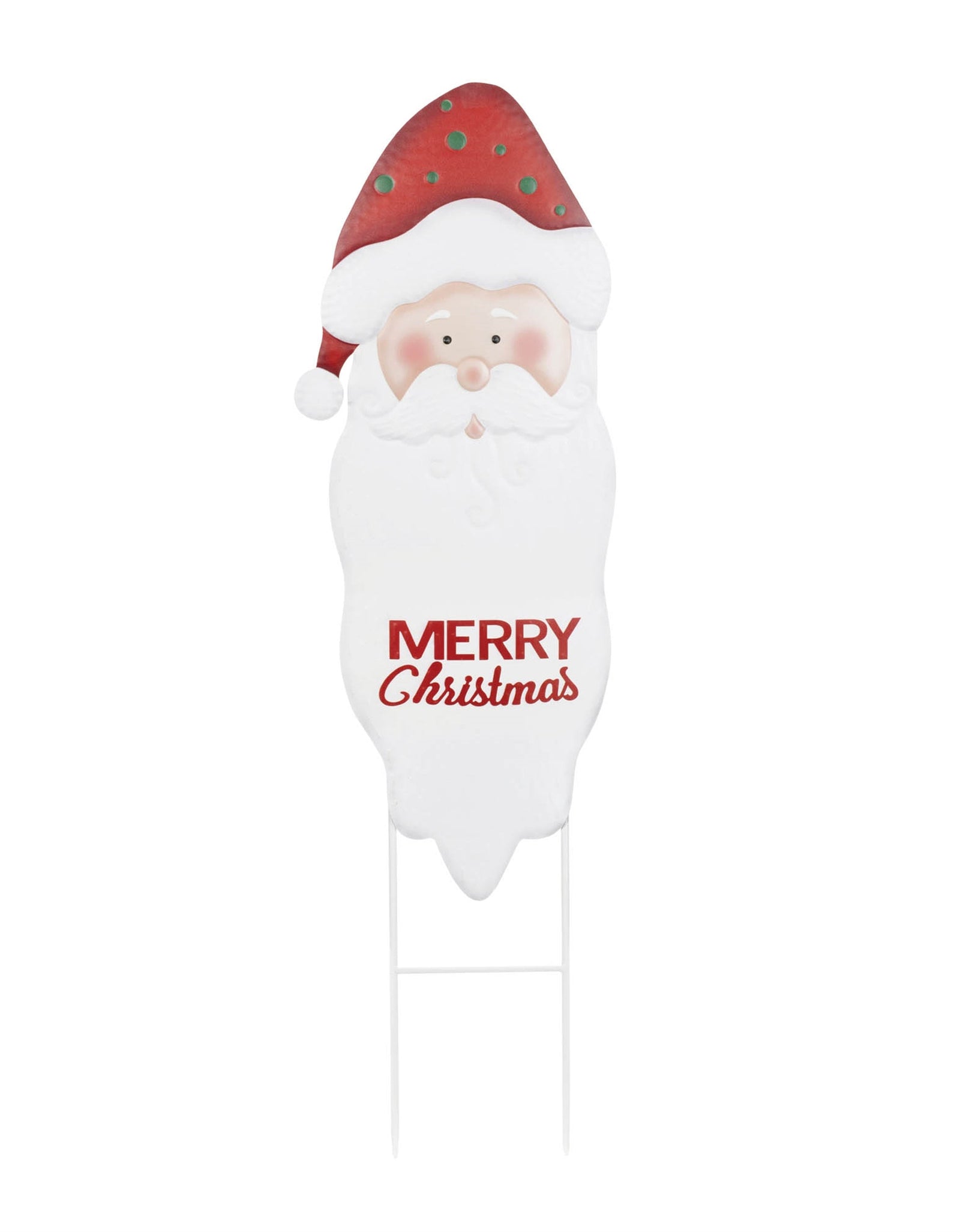 Merry Christmas Santa Stake 44"H