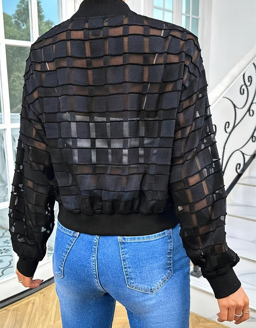 Load image into Gallery viewer, Zip Up Baseball Collar Outerwear
