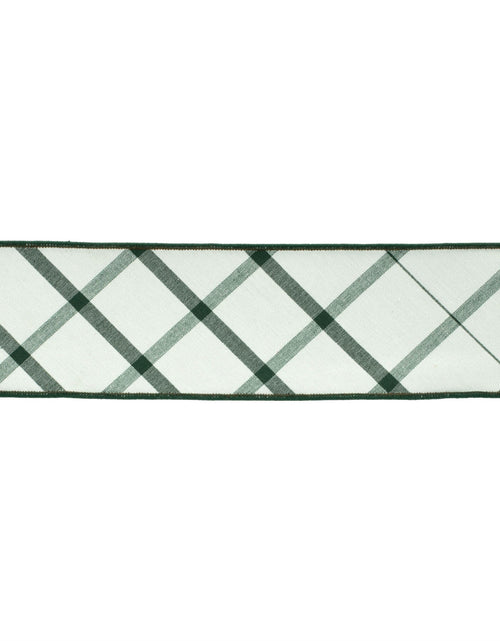 Load image into Gallery viewer, Plaid Wired Ribbon 4" x 5 Yds
