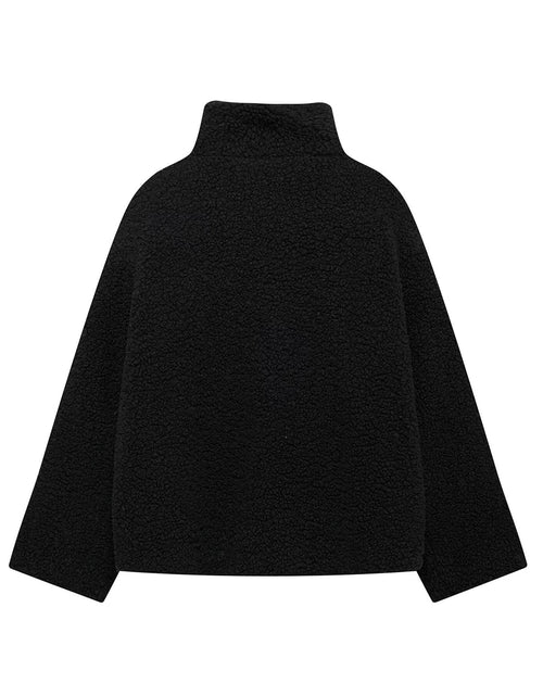 Load image into Gallery viewer, Zip Up Turtleneck Long Sleeve Plush Jacket
