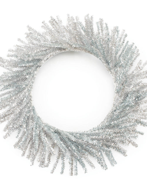 Load image into Gallery viewer, Tinsel Pine Wreath 21"D
