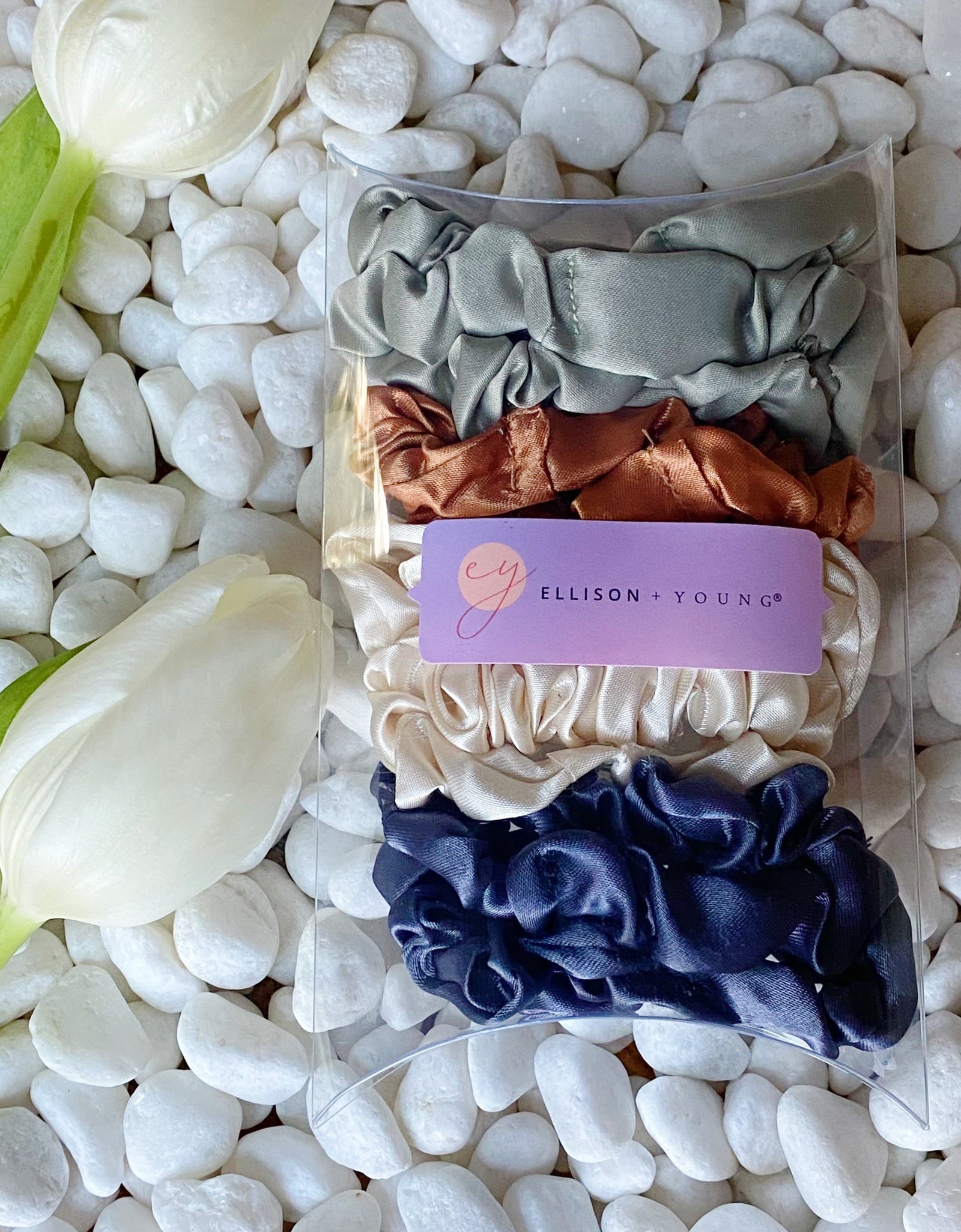 Satin Self Care Scrunch Set Of 8 by Ellisonyoung.com