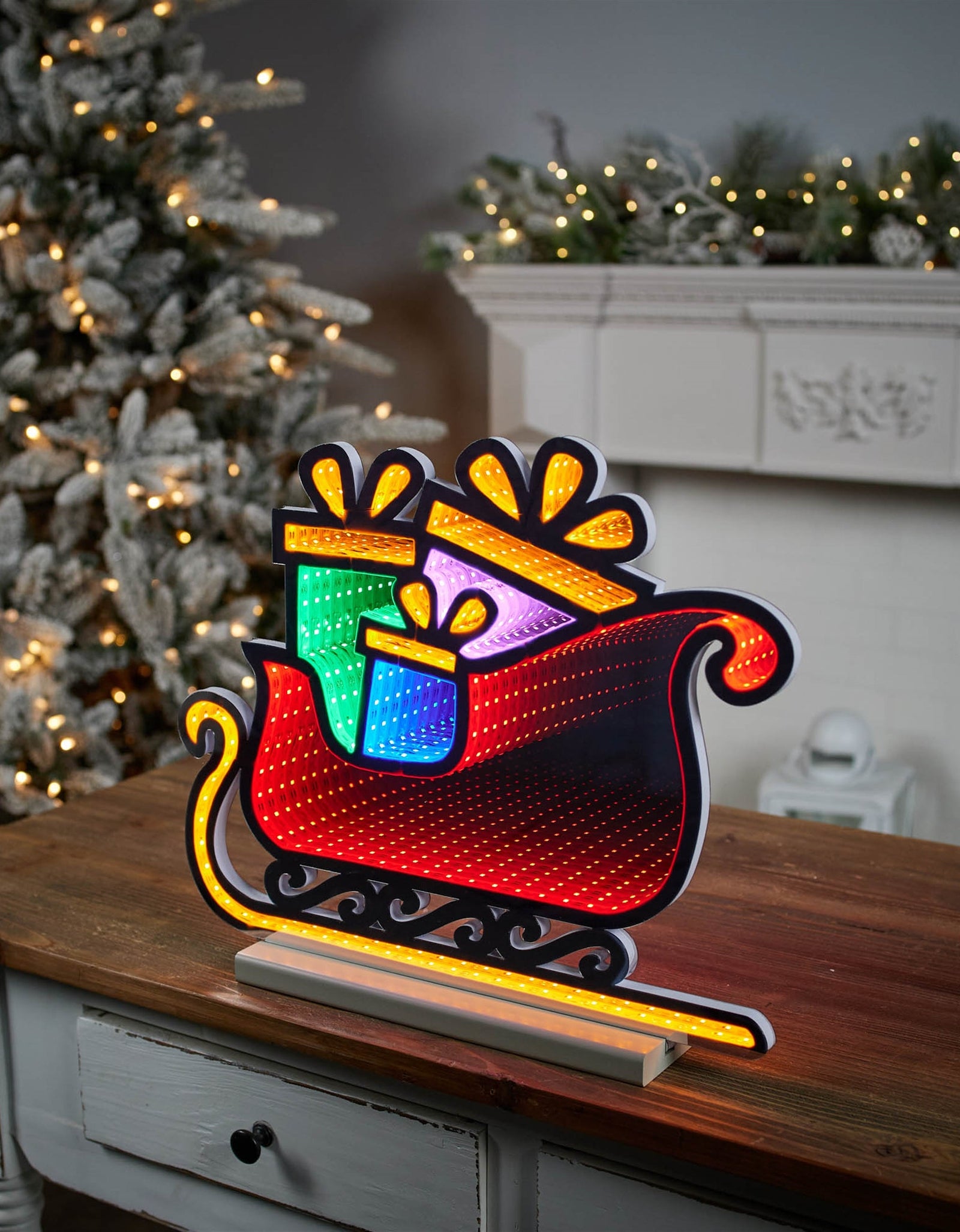 Santa's Sleigh Ekkolight 17"L